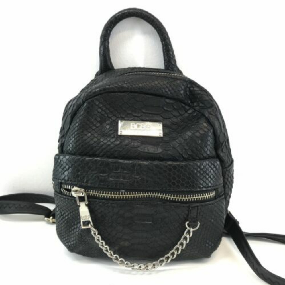 BCBGMAXAZRIA Snakeskin Blue mini backpack